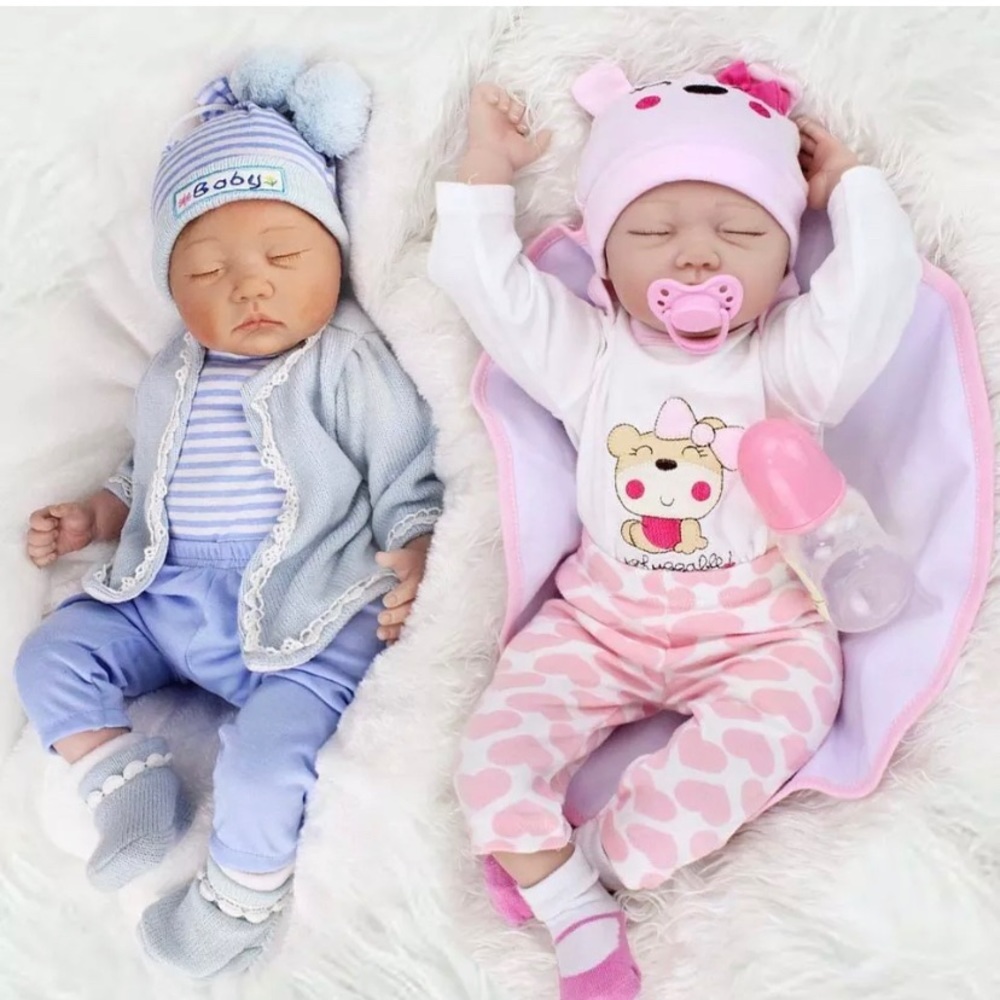Reborn 22 in twin baby dolls boy and girl